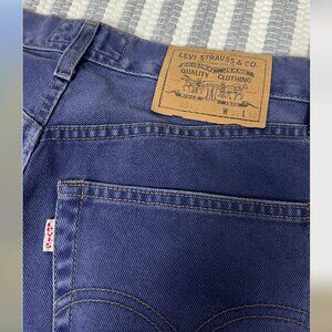Vintage Levi’s 451 jeans – Rare midnight indigo / ink blue denim (30x32)